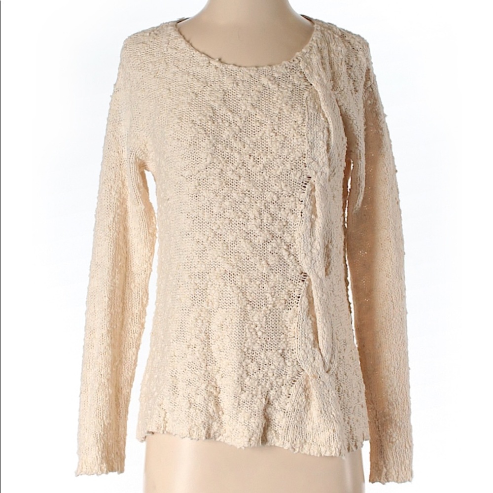 Cream sweater Anthropologie